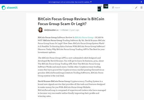 
                            2. BitCoin Focus Group Review Is BitCoin Focus Group Scam  ...