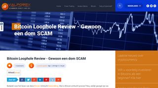 
                            12. Bitcoin Loophole Review - Gewoon een Dwaas SCAM - Valforex.com