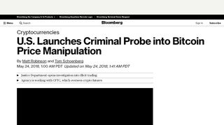 
                            13. Bitcoin Price Manipulation Probe Launched By Justice ...