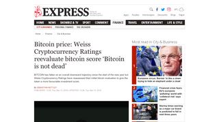 
                            13. Bitcoin price: Weiss Cryptocurrency Ratings reevaluate BTC score ...