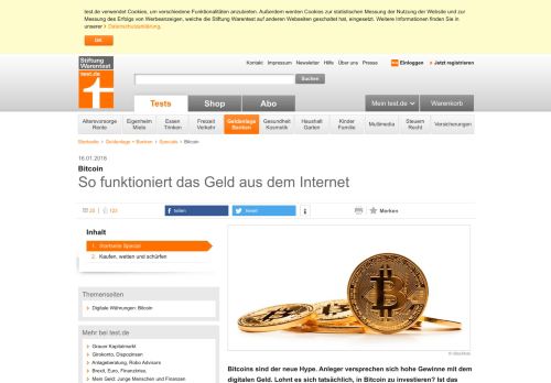 
                            11. Bitcoin - So funktioniert das Geld aus dem Internet - Stiftung Warentest