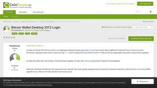 
                            10. Bitcoin Wallet Desktop 2012 Login - Fragen von Einsteigern ...