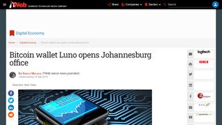 
                            7. Bitcoin wallet Luno opens Johannesburg office | ITWeb