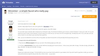 
                            13. Bitcoinker : a simple faucet who really pay - Other Websites ...