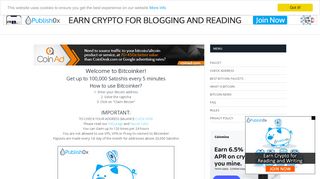 
                            4. Bitcoinker - The Best Bitcoin Faucet, Claim Every 5 Minutes!