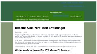 
                            10. Bitcoins Geld Verdienen Erfahrungen - AESM - UK.COM