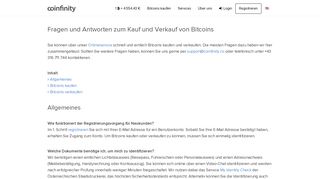 
                            6. Bitcoins kaufen - FAQ - Coinfinity