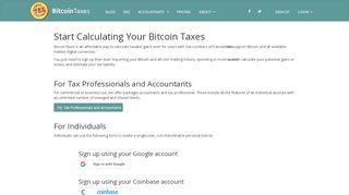 
                            10. Bitcoin.Tax :: Sign up