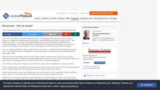 
                            10. Bitcoinvest – Wer ist schuld? - Juraforum
