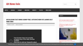 
                            11. BITCOLESIUM || Get Bonus Signup Free 1 Bitcoin || new site Launch ...