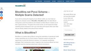 
                            4. BitcoMine.net Ponzi Scheme - Multiple Scams Detected! - Scam Bitcoin