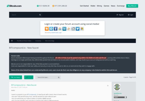 
                            1. BITcompound.io - New faucet - The Bitcoin Forum