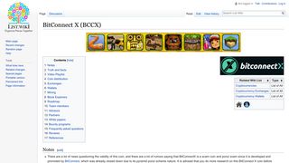 
                            10. BitConnect X (BCCX) - List Wiki
