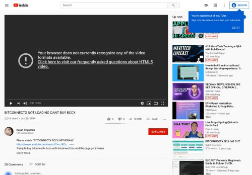 
                            5. BITCONNECTX NOT LOADING CANT BUY BCCX - YouTube