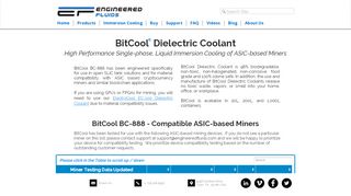 
                            6. BitCool ASIC Miner Dielectric Coolant | Engineered Fluids