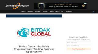 
                            7. Bitdax Global: Profitable Cryptocurrency Trading Business Opportunity?