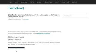 
                            8. Bitdefender 2016's installation, Activation, Upgrade and Windows 10 ...