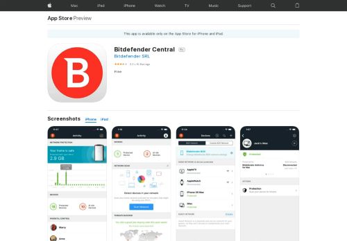 
                            12. Bitdefender Central on the App Store - iTunes - Apple