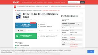 
                            10. BitDefender Internet Security 2019 Download – kostenlos – CHIP