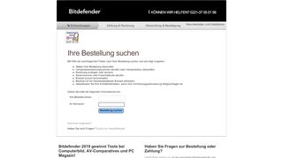 
                            1. BitDefender SRL Online-Shop - Ihre Bestellung suchen