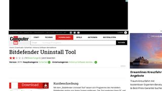 
                            11. Bitdefender Uninstall Tool 2019 - Download - COMPUTER BILD