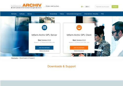 
                            2. bitfarm-Archiv Dokumentenmanagement - Downloads & Support