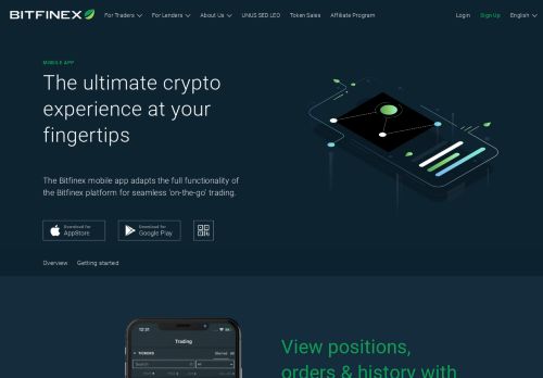 
                            2. Bitfinex - Mobile App