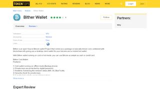 
                            12. Bither Wallet - Overview with Rating and Reviews - TokenTops