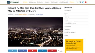 
                            10. Bithumb Re-Ups Sign-Ups, But Their 'Airdrop Season' May Be ...