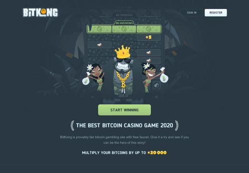 
                            11. BitKong | Fun & Addictive, provably fair bitcoin game