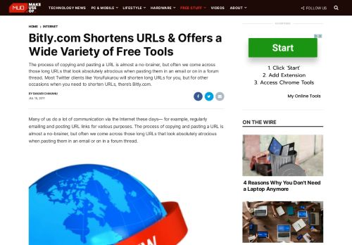 
                            5. Bitly.com Shortens URLs & Offers a Wide Variety of Free Tools