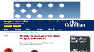 
                            10. Bitmoji: the emoji avatar app taking on Apple and Facebook ...