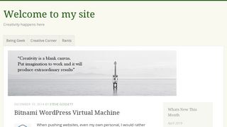 
                            12. Bitnami WordPress Virtual Machine | - Steve Gossett
