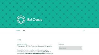 
                            2. BitOasis.net – BitOasis is the Middle East's first wallet that uses Multi ...