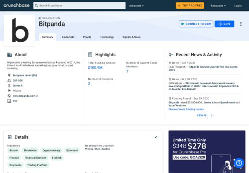 
                            9. Bitpanda | Crunchbase