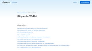 
                            3. Bitpanda Wallet – Bitpanda Helpdesk