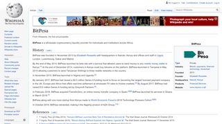 
                            8. BitPesa - Wikipedia