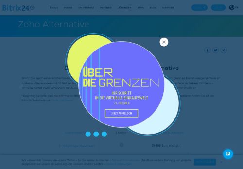 
                            8. Bitrix24: Bitrix24 als kostenlose Zoho Alternative