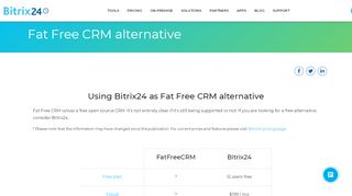 
                            8. Bitrix24: Fat Free CRM alternative