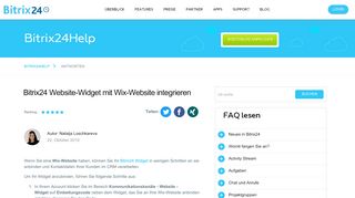 
                            11. Bitrix24 Website-Widget mit Wix-Website integrieren