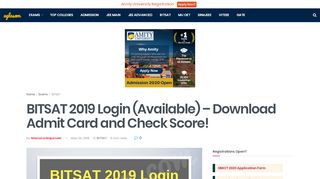 
                            4. BITSAT 2019 Login (Available) – Fill Application Form | Check Status ...