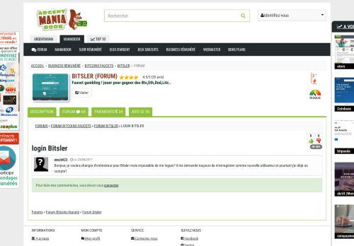 
                            11. bitsler : login Bitsler - ManiaBook - Argentmania