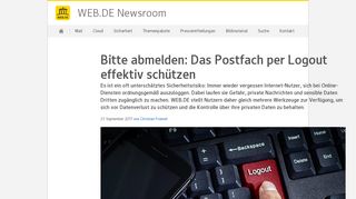 
                            8. Bitte abmelden: Das Postfach per Logout effektiv schützen