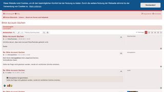 
                            3. Bitte Account löschen - Inoffizielles Vodafone-Kabel-Forum