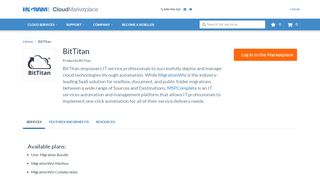 
                            5. BitTitan - Cloud Marketplace