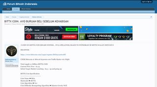 
                            9. BITTX COIN. AYO BURUAN BELI SEBELUM KEHABISAN | Forum Bitcoin ...