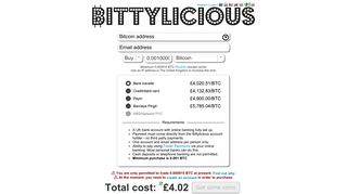 
                            12. Bittylicious | Buy Bitcoins Quickly in The UK