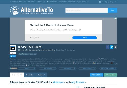 
                            12. Bitvise SSH Client Alternatives for Windows - AlternativeTo.net