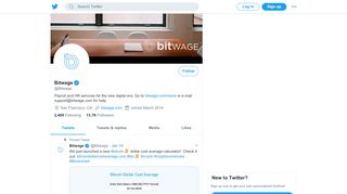 
                            4. Bitwage (@Bitwage) | Twitter