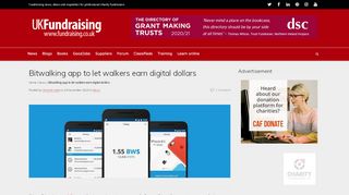 
                            12. Bitwalking app to let walkers earn digital dollars | UK Fundraising